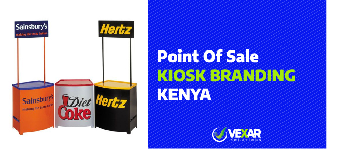 POS Kiosk branding and printing and branding in kenya