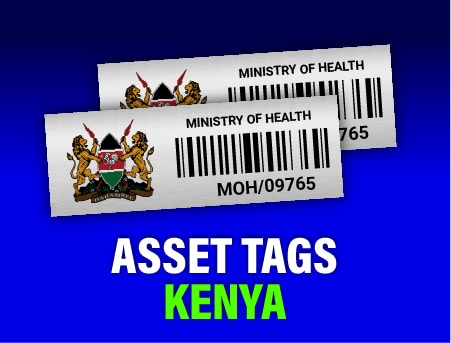 asset tags in Kenya, aluminium barcode asset tags in Kenya, acetone activated asset tags in Kenya.