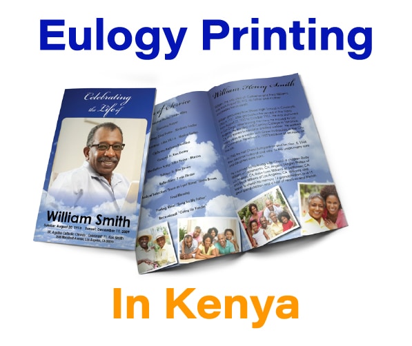 Eulogy Funeral Programs Printing in Kenya