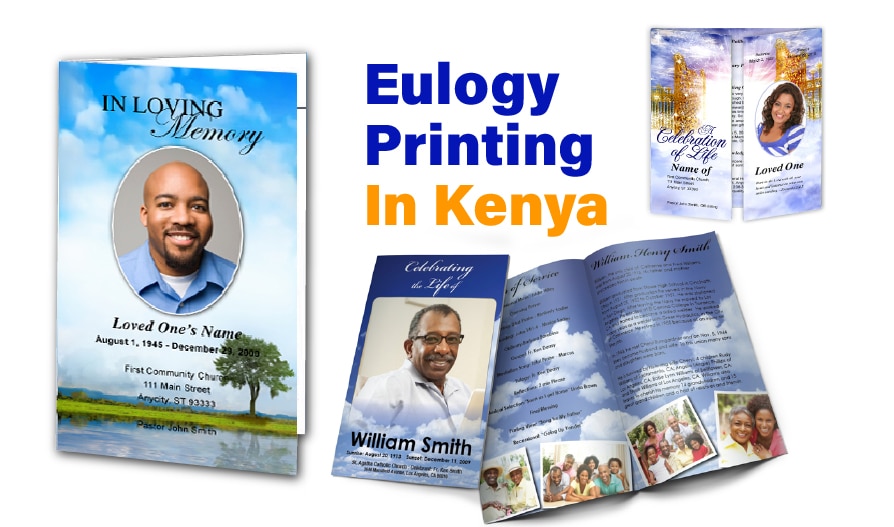 funeral programs and eulogy printing in Kenya