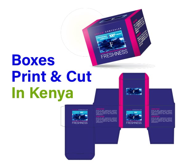 medicine and product box printing and die cutting in Kenya