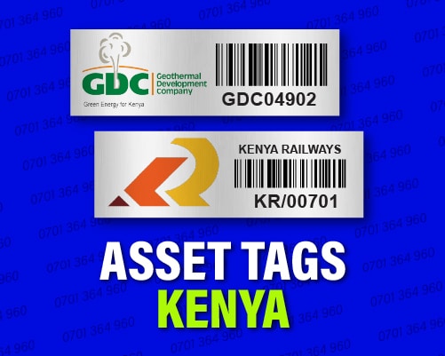 aluminium barcode asset tags printing in Kenya