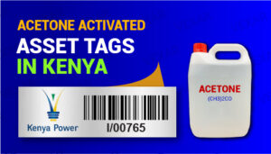 Acetone Activated Aluminium Asset Tags In Kenya. Durable Metal Barcode Tags Kenya
