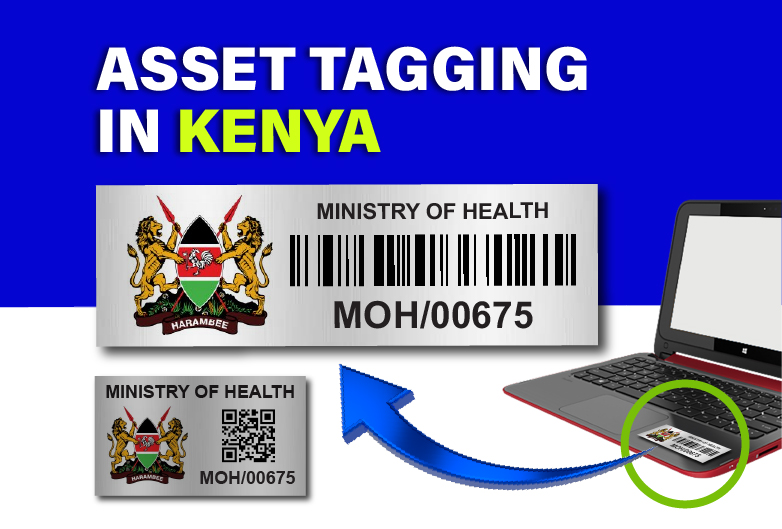 ASSET TAGGING SOLUTIONS IN KENYA. aLUMINIUM BARCODE ASSET TAGS FOR EQUIPMENT AND COMPUTERS