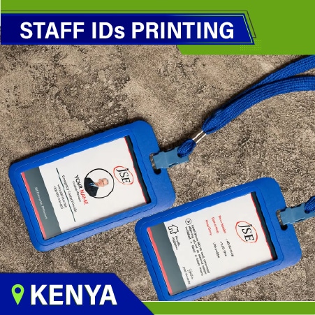 Branded Employee Staff ID Cards Printing in Kenya. Printing and Branding Company Kenya