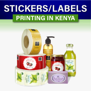 Custom Stickers and Labels Printing in Kenya. Printing and Branding Company Kenya