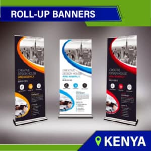 Normal-Base Roll-Up Banners Printing in Kenya. Printing and Branding Company Kenya