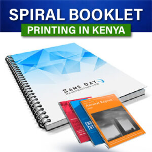 Spiral Notebooks and Booklets printing in Kenya