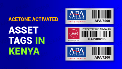 aluminium asset tagging with acetone activated asset tags in Kenya