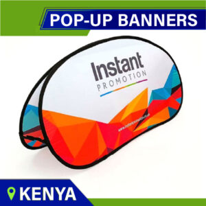 Custom Pop-Up Banners Printing and branding services in Kenya