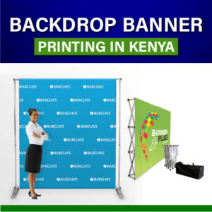 Media Backdrop Banner Stand Display printing in Nairobi Kenya