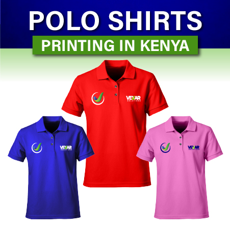 Polo Shirts embroidery screen printing andDigital Printing in Nairobi Kenya