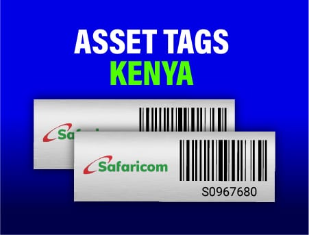 printed asset tags from the best asset tagging company in Kenya producing aluminium asset tags