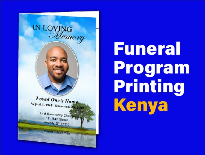 eulogy funeral programs printing in Kenya
