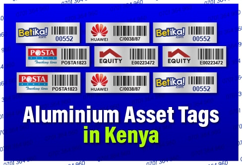 Acetone activated adhesive Asset tags in Kenya