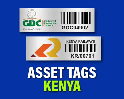 barcode metallic asset tag labels in Kenya