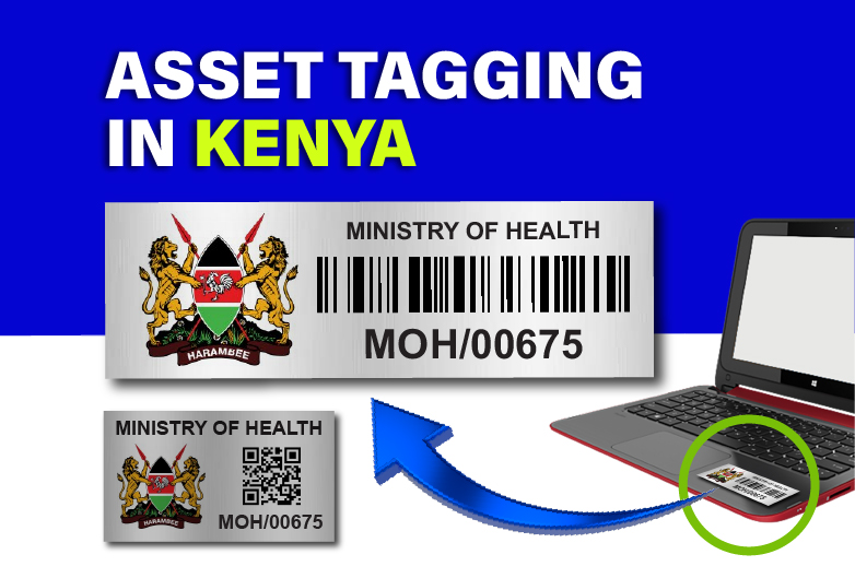ASSET TAGGING SOLUTIONS IN KENYA. aLUMINIUM BARCODE ASSET TAGS FOR EQUIPMENT AND COMPUTERS Customization of Aluminium Asset Tags i