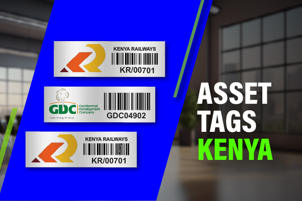 Asset Tagging Company in Kenya Producing Aluminium Asset Tags with acetone activated adhesive