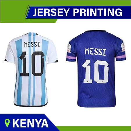 Jerseys Printing Services in Kenya. Football Jersey with your name