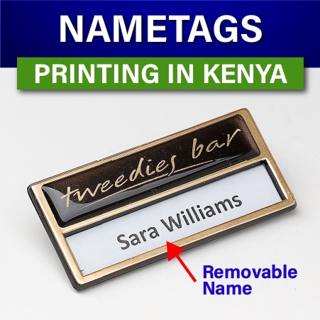 Custom Nametags branding and printing in Nairobi Kenya