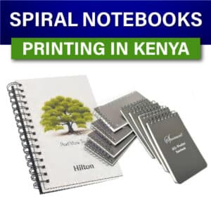 Hard Cover Spiral Notebooks printing in Nairobi Kenya