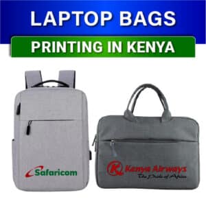 Logo printing on Backpacks and Laptop bags in Nairobi Kenya